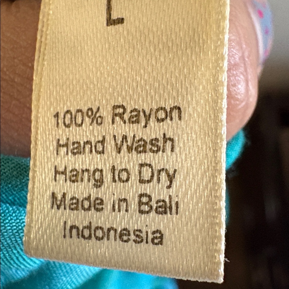 Indah Teal and Tan Maxi 👗 - Picture 5 of 7